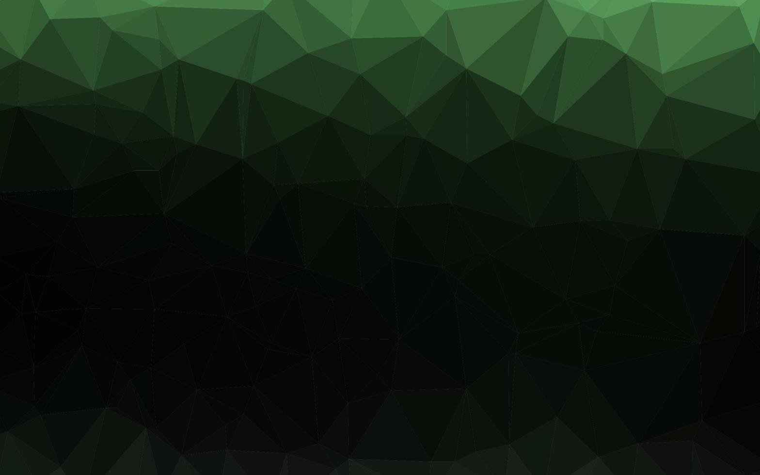 textura de triángulo borroso vector verde oscuro.