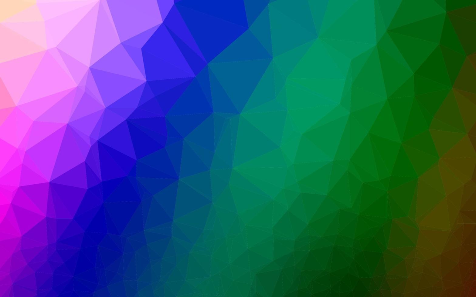 Dark Multicolor, Rainbow vector triangle mosaic texture.