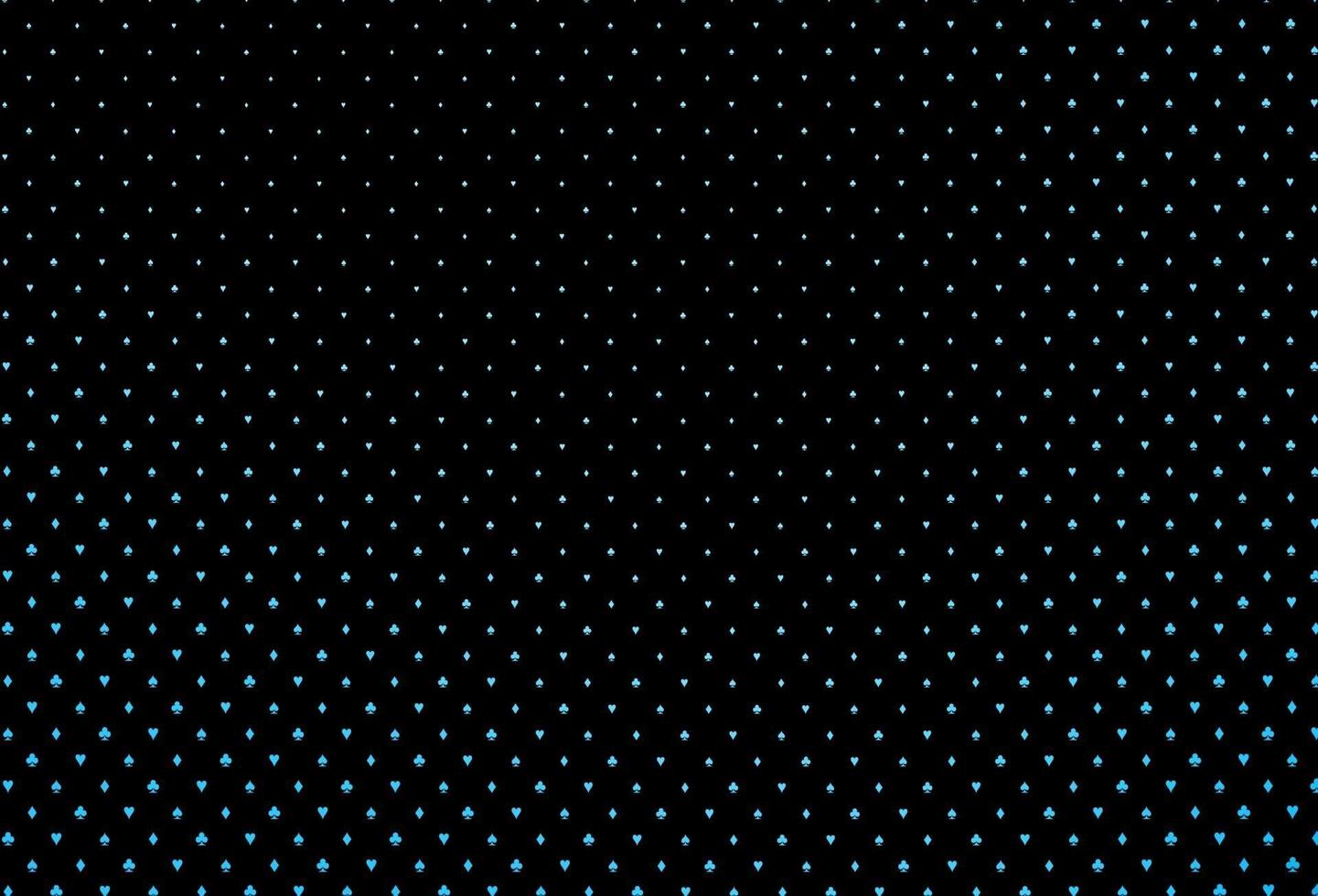 Dark blue vector pattern with symbol of cards.