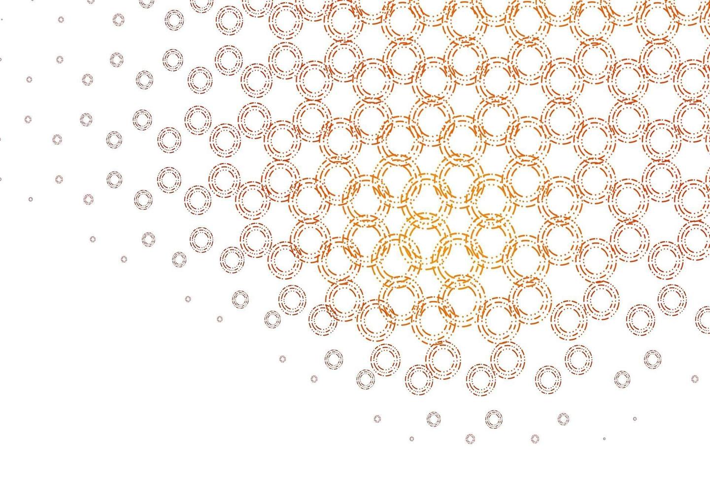 Light orange vector pattern with spheres.