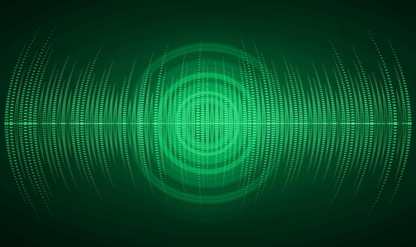 Sound waves oscillating dark light vector