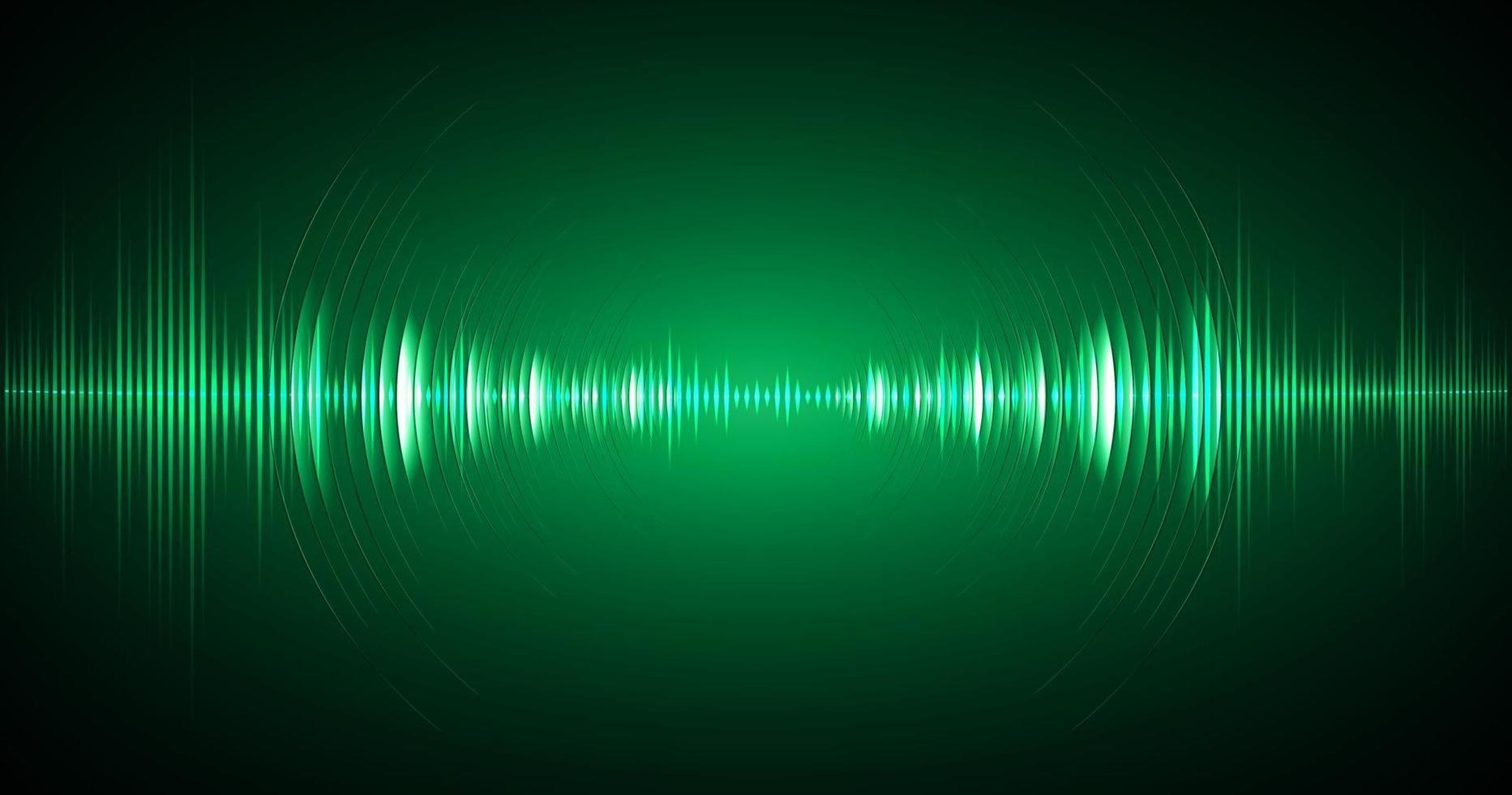 Sound waves oscillating dark light vector