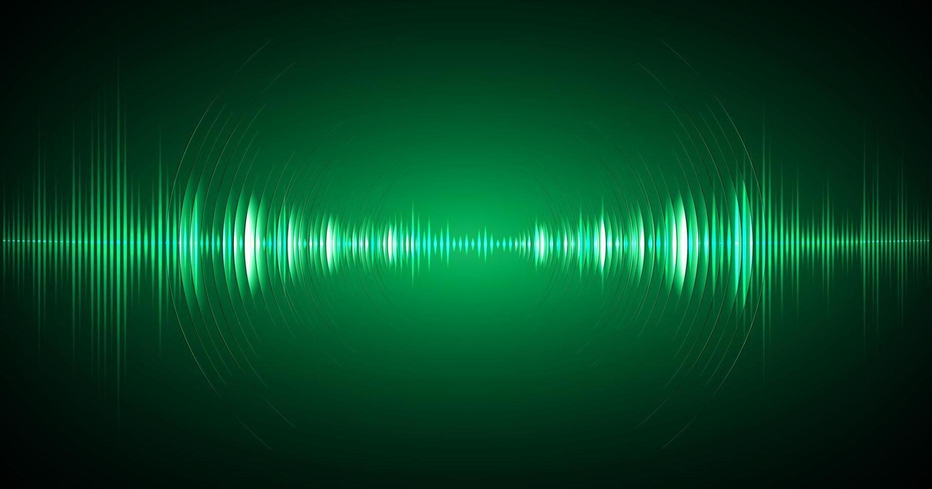 Sound waves oscillating dark light vector