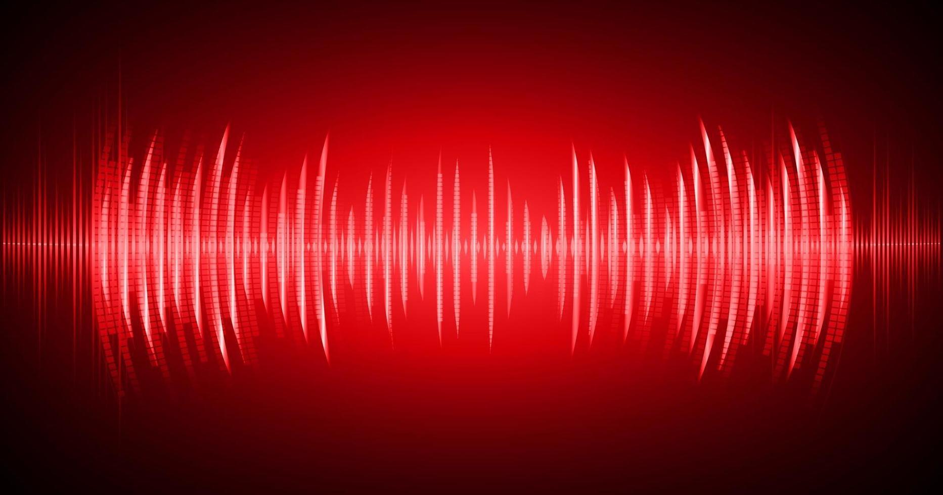 Sound waves oscillating dark light vector