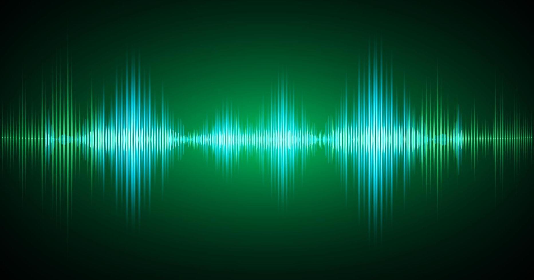 Sound waves oscillating dark light vector