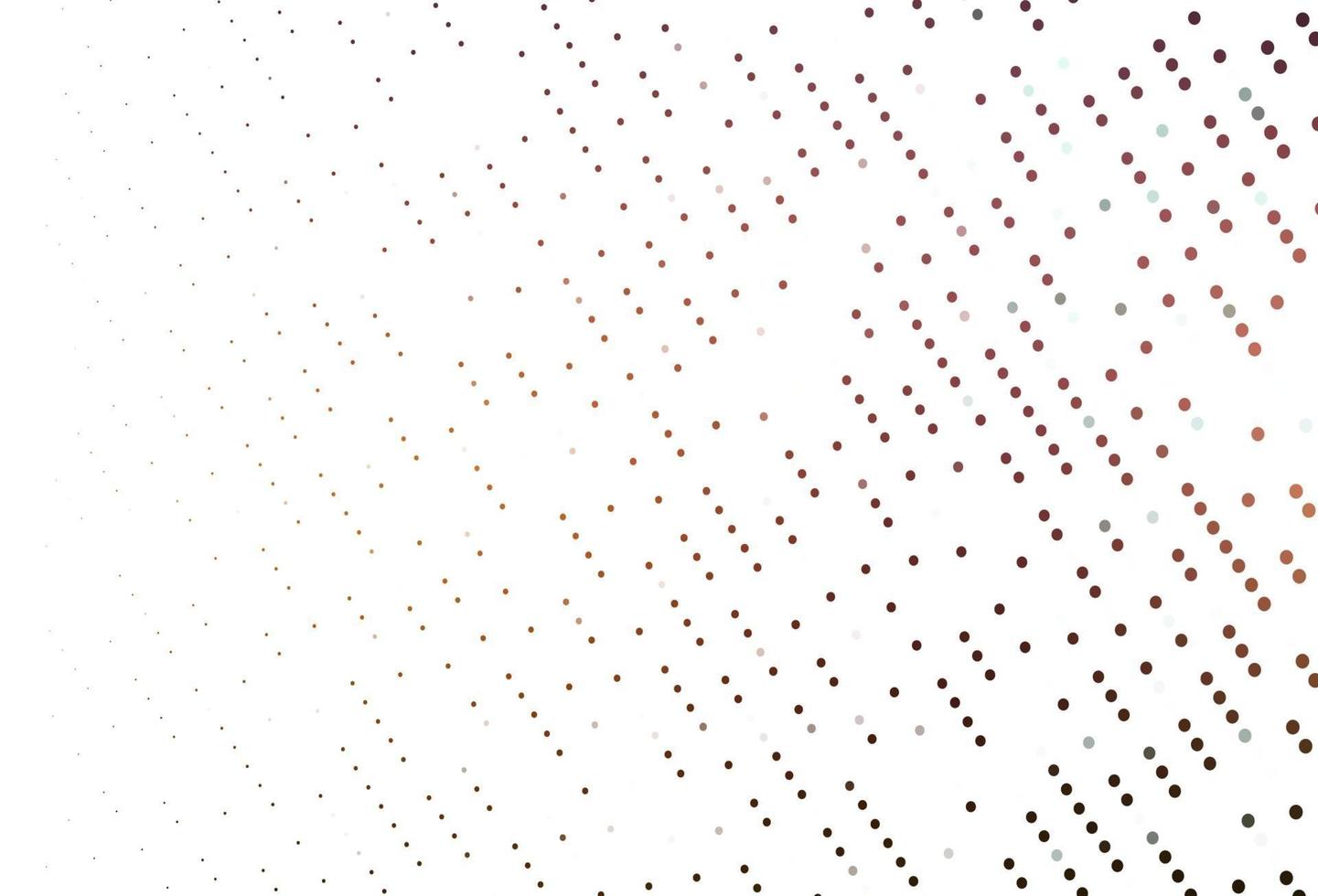 Light Orange vector pattern with spheres.