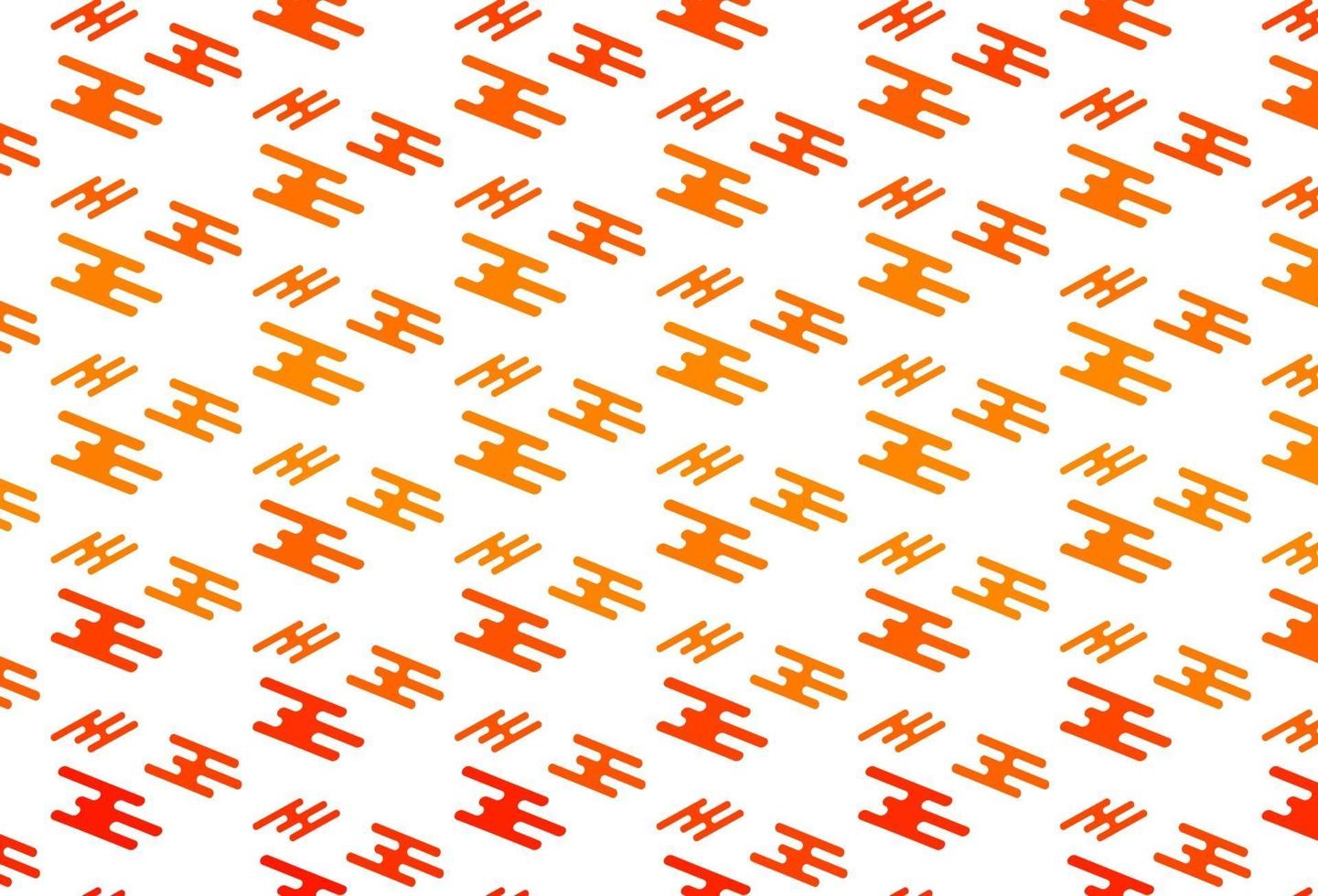 Light Orange vector template with repeated sticks.