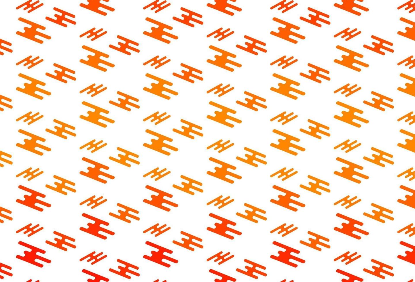 Light Orange vector template with repeated sticks.