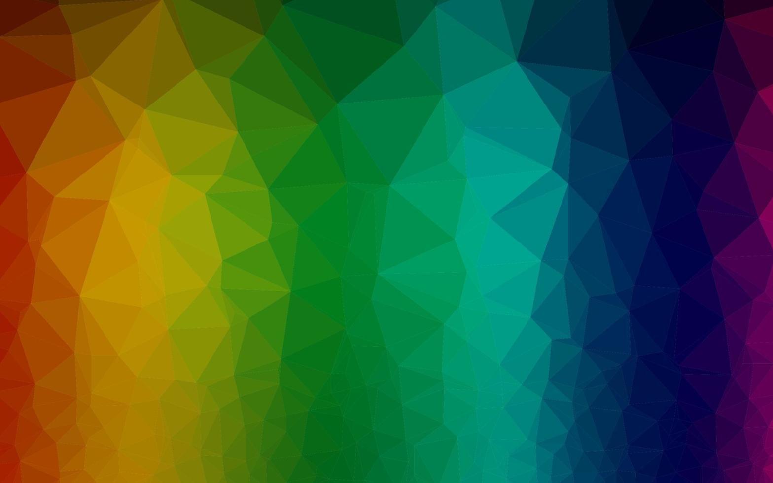 Dark Multicolor, Rainbow vector polygonal pattern.