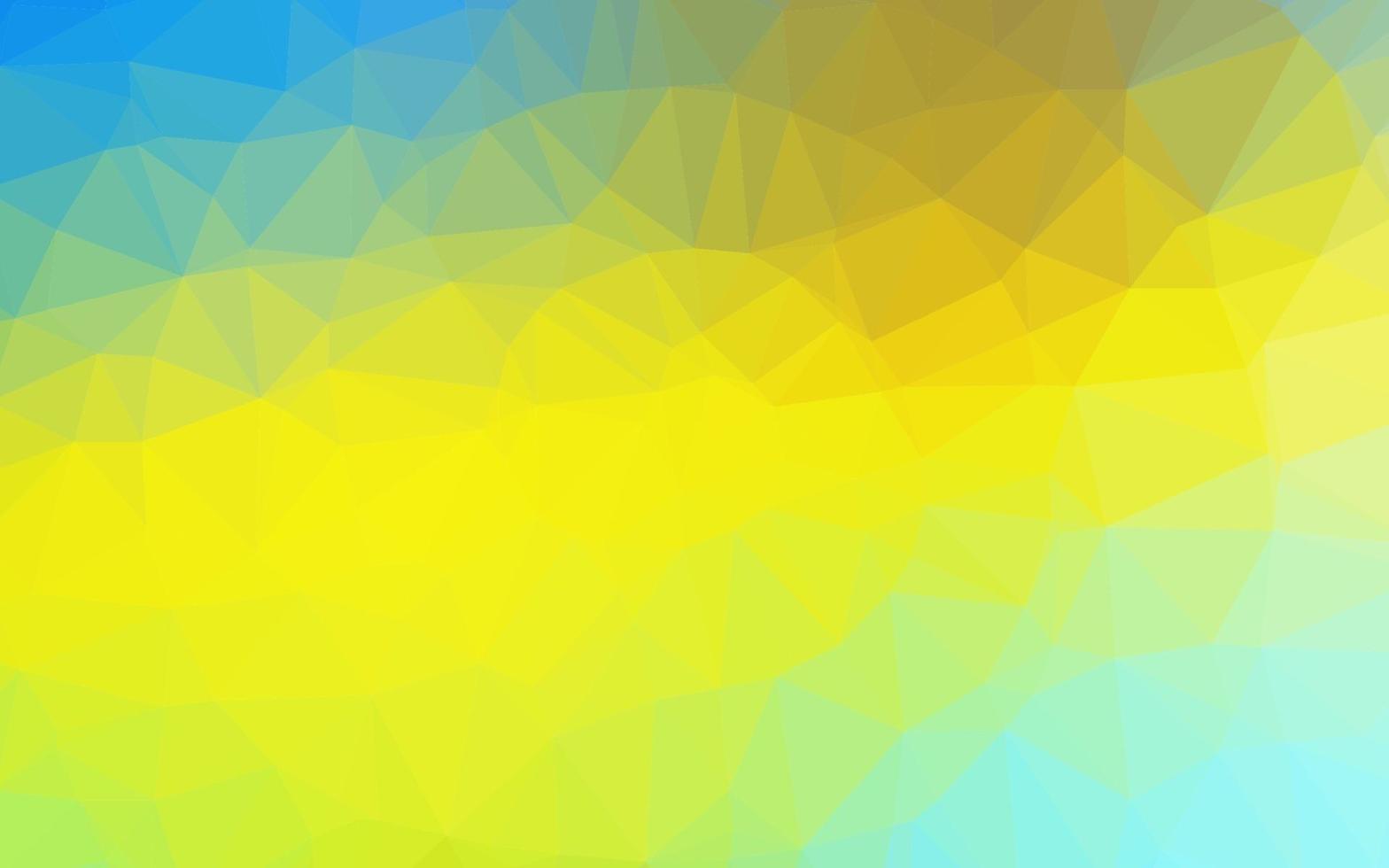 Light Blue, Yellow vector polygonal template.