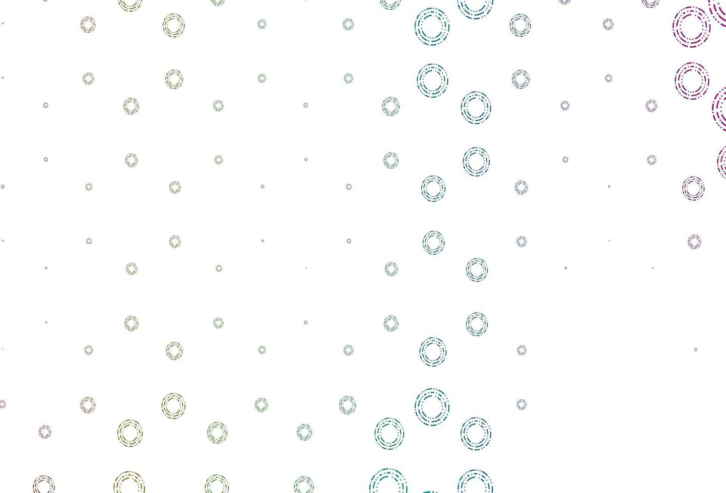 Light multicolor, rainbow vector template with circles.