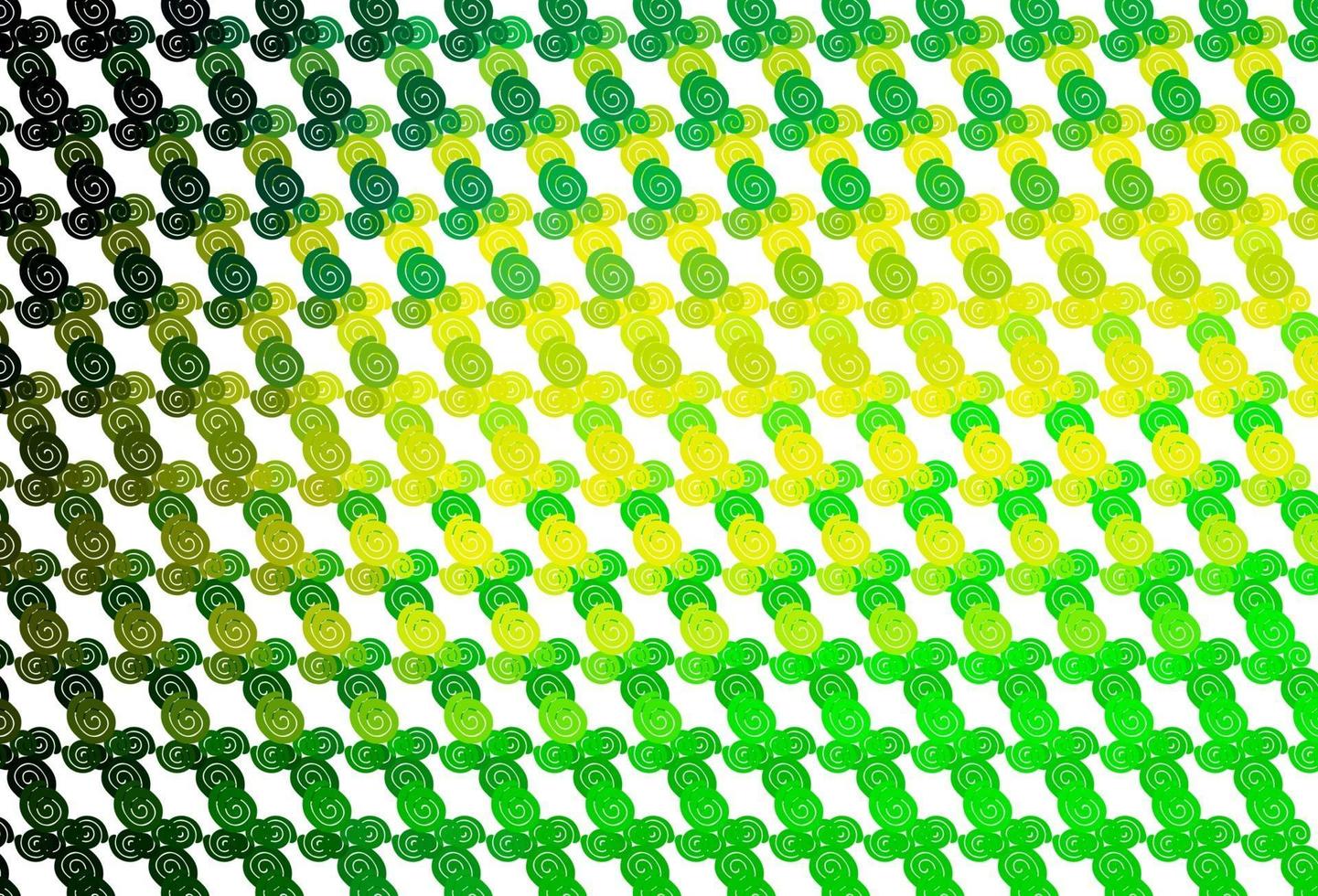 Fondo de vector verde claro, amarillo con formas líquidas.