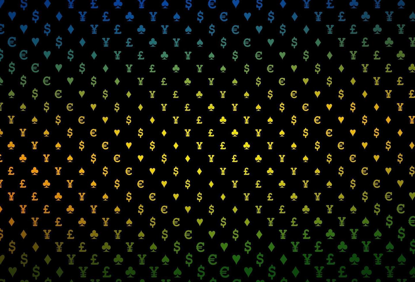 Dark multicolor, rainbow vector layout with elements of cards.
