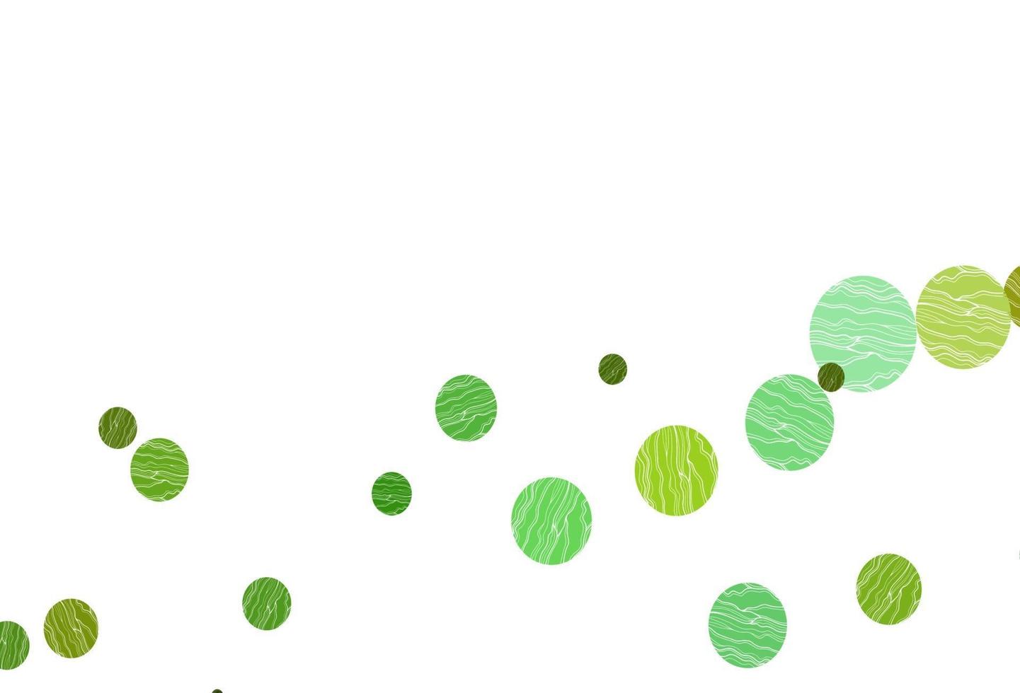 Light green, yellow vector cover with spots.