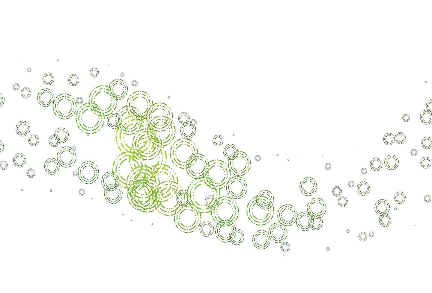 Light Green vector layout with circle shapes.