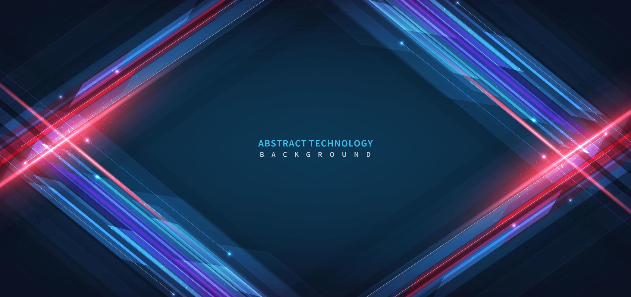 Abstract technology geometric speed line movement background vector