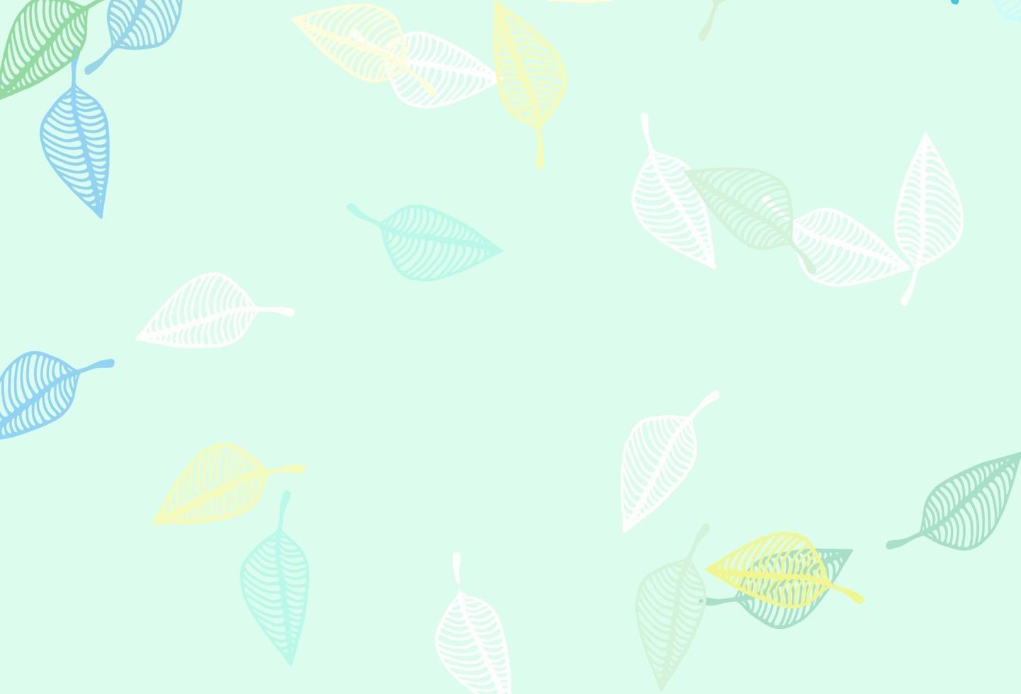 Light Green, Yellow vector hand painted pattern.