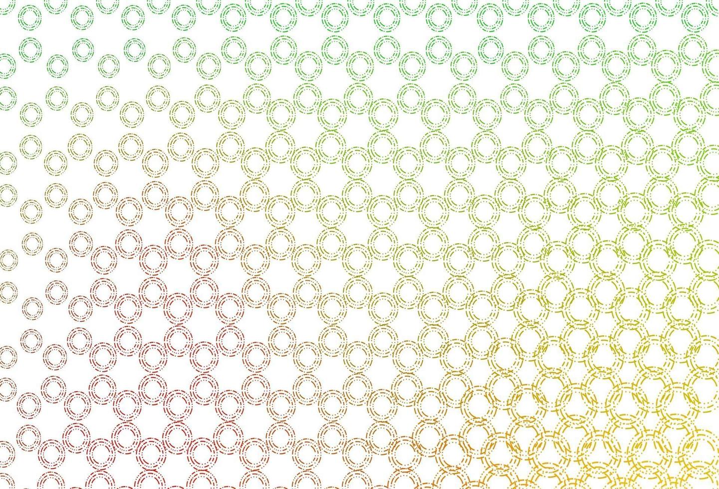 Light green, red vector cover with spots.