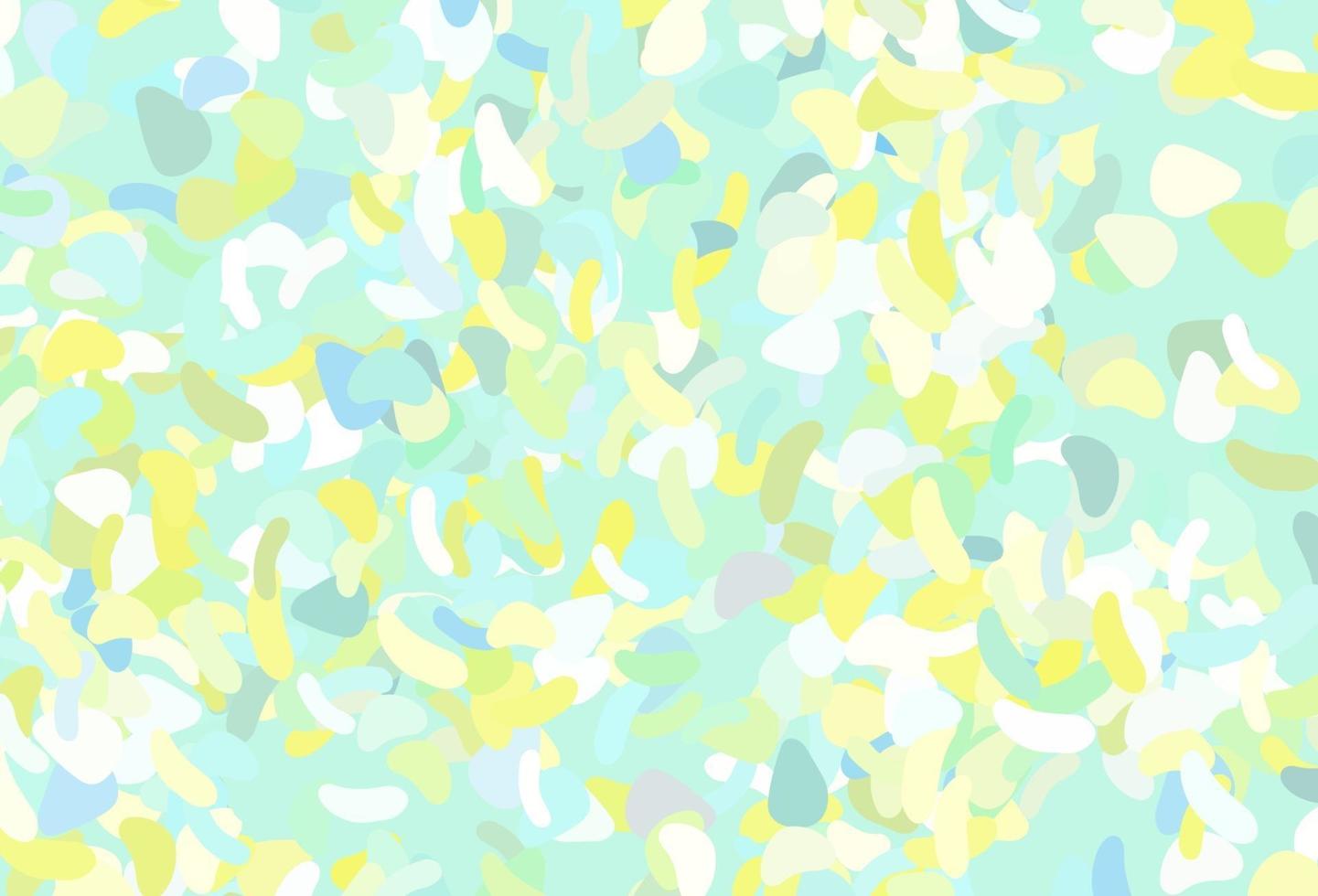 Light Green, Yellow vector template with memphis shapes.