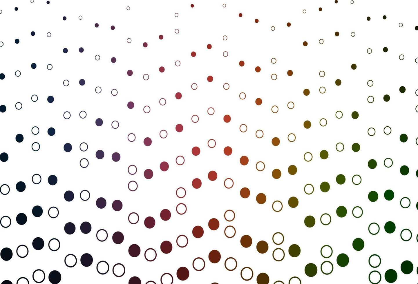 Light Green, Red vector backdrop with dots.