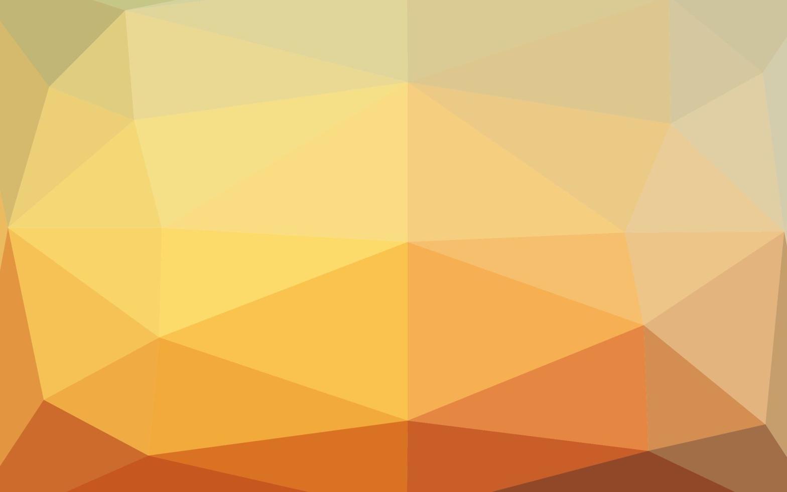 Light Yellow, Orange vector triangle mosaic texture.