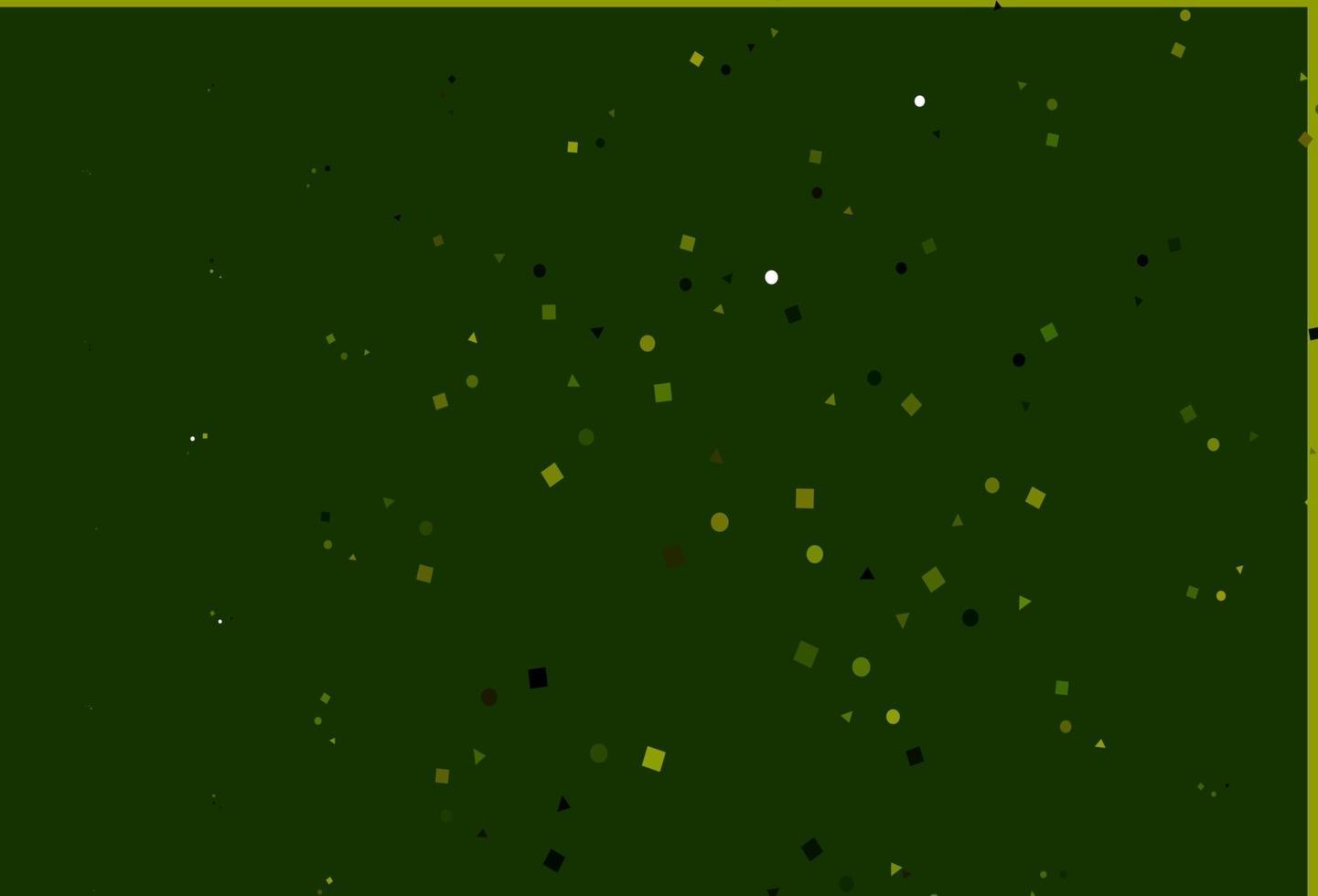 cubierta de vector verde claro, amarillo en estilo poligonal con círculos.