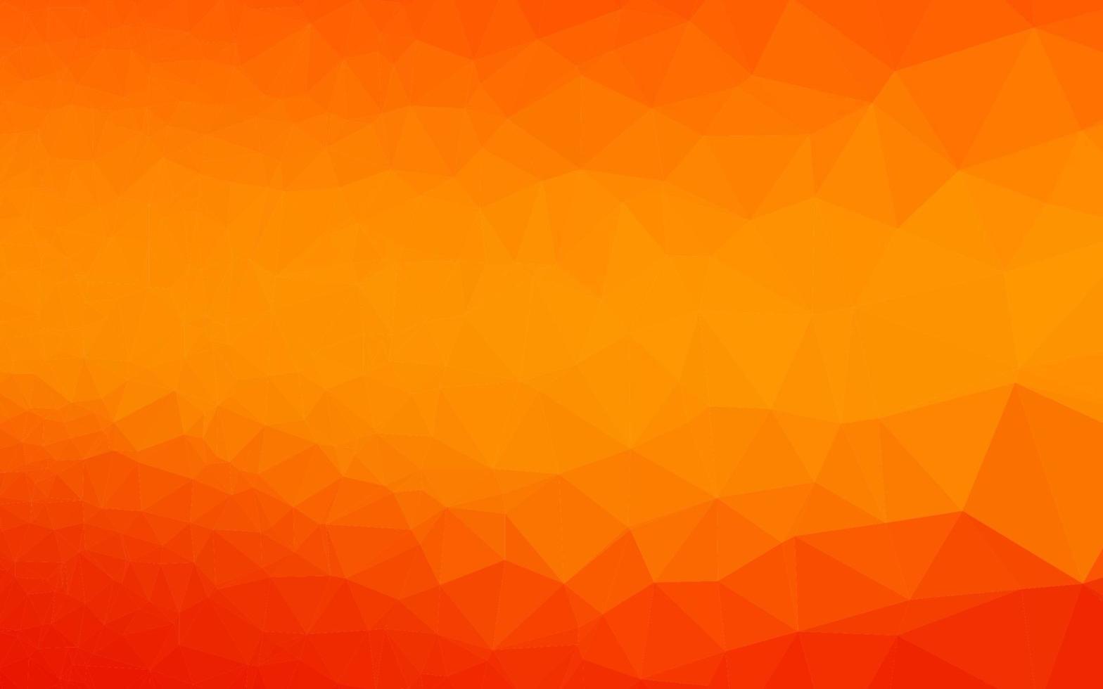 Light Orange vector abstract polygonal texture.