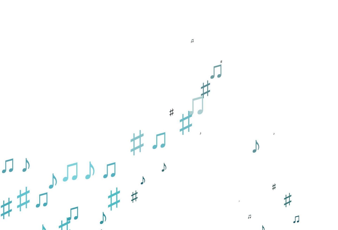 Light BLUE vector texture with musical notes.