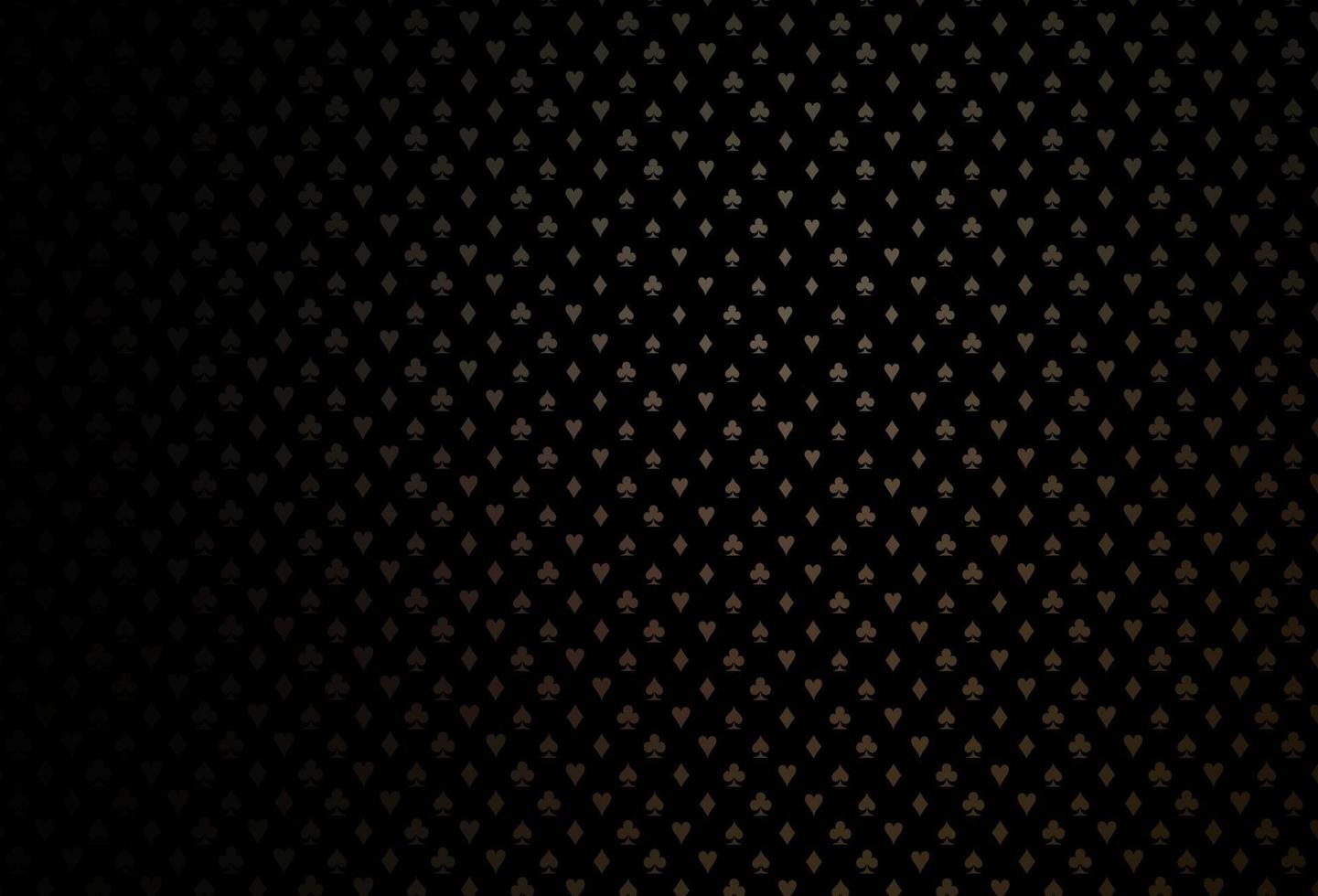 textura de vector negro oscuro con naipes.