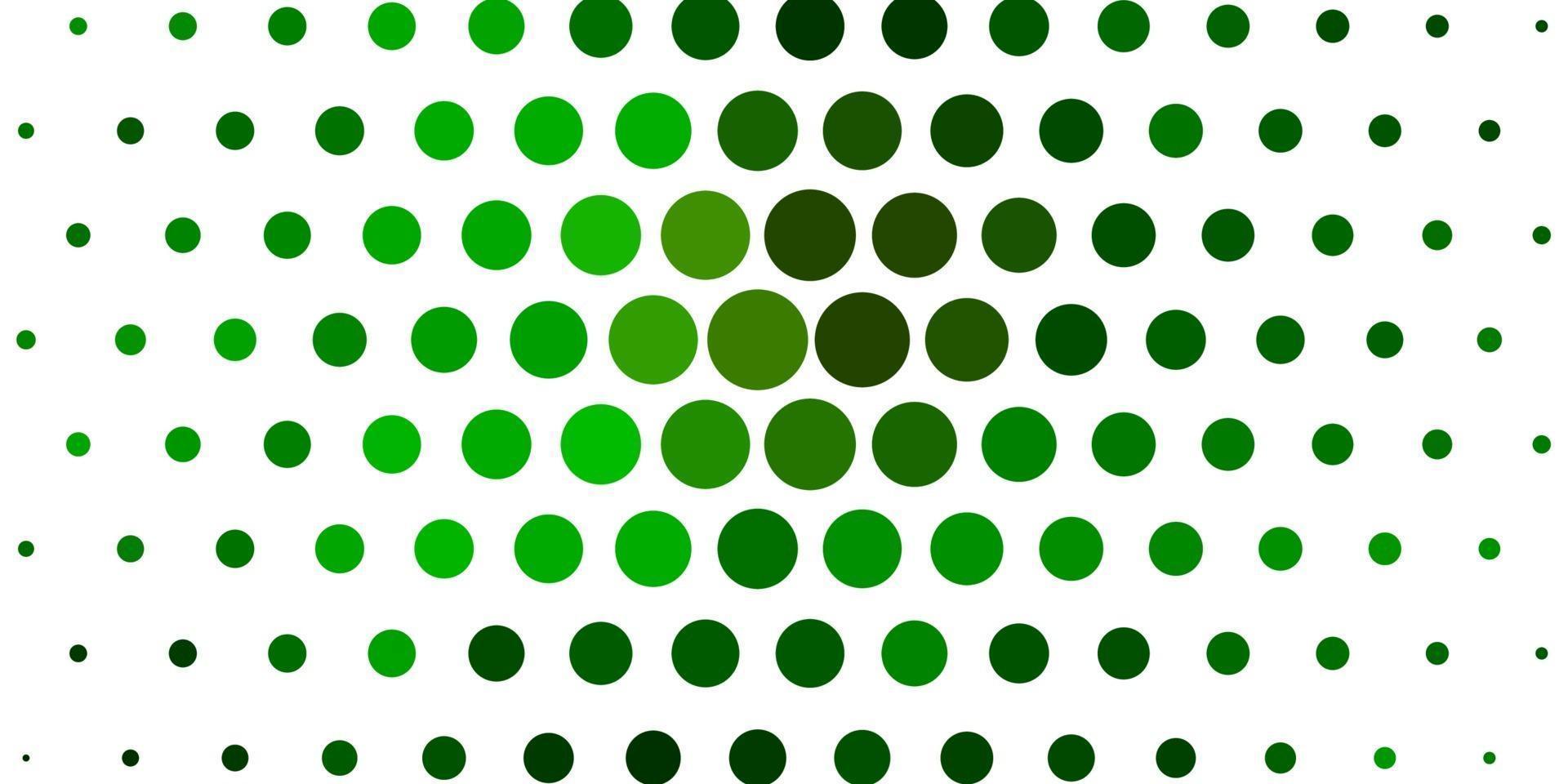 Light Green, Yellow vector background with bubbles.
