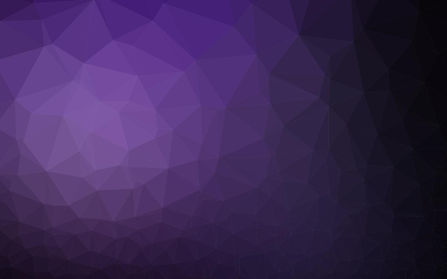 Dark Purple vector polygonal background.