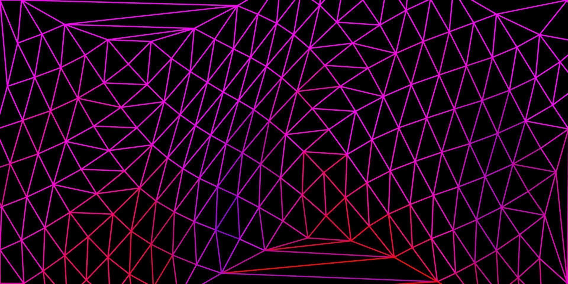 Dark pink, yellow vector gradient polygon texture.