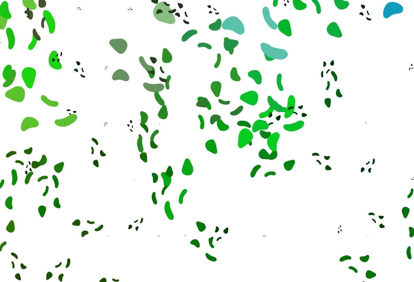 Fondo de vector verde claro con formas abstractas.