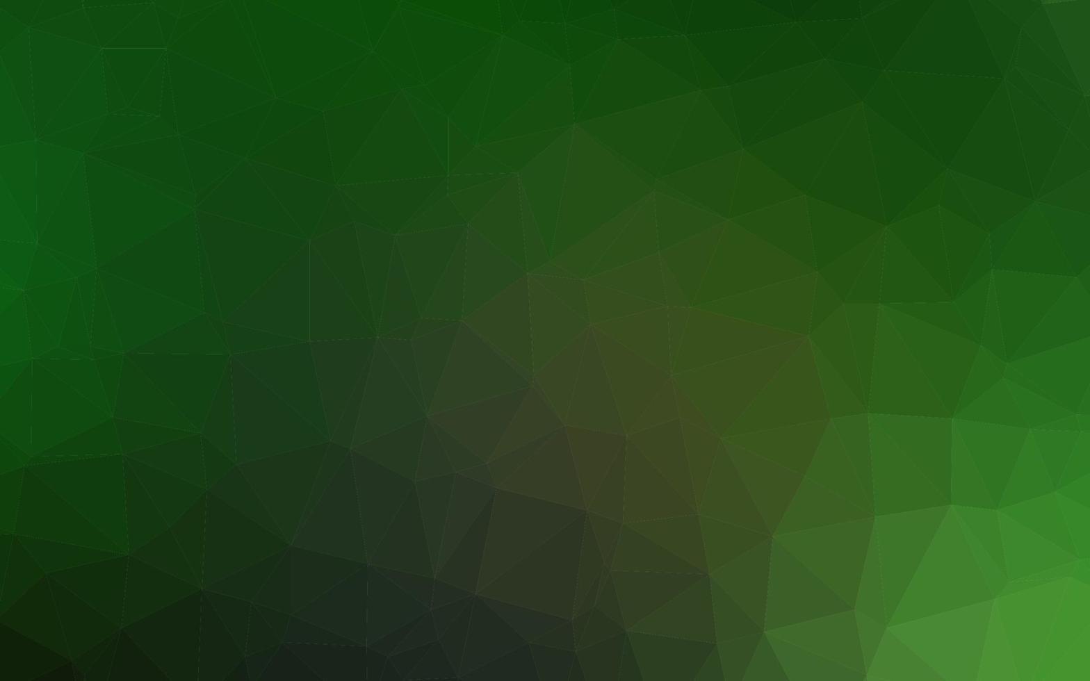 Dark Green vector abstract mosaic pattern.