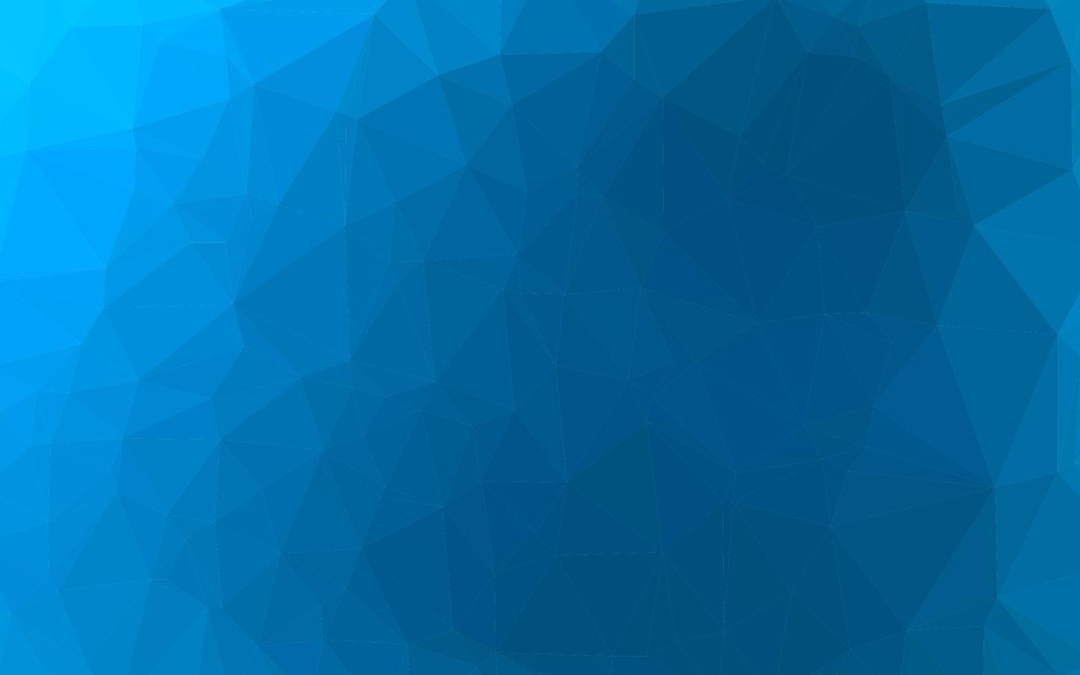 Light BLUE vector shining triangular background.