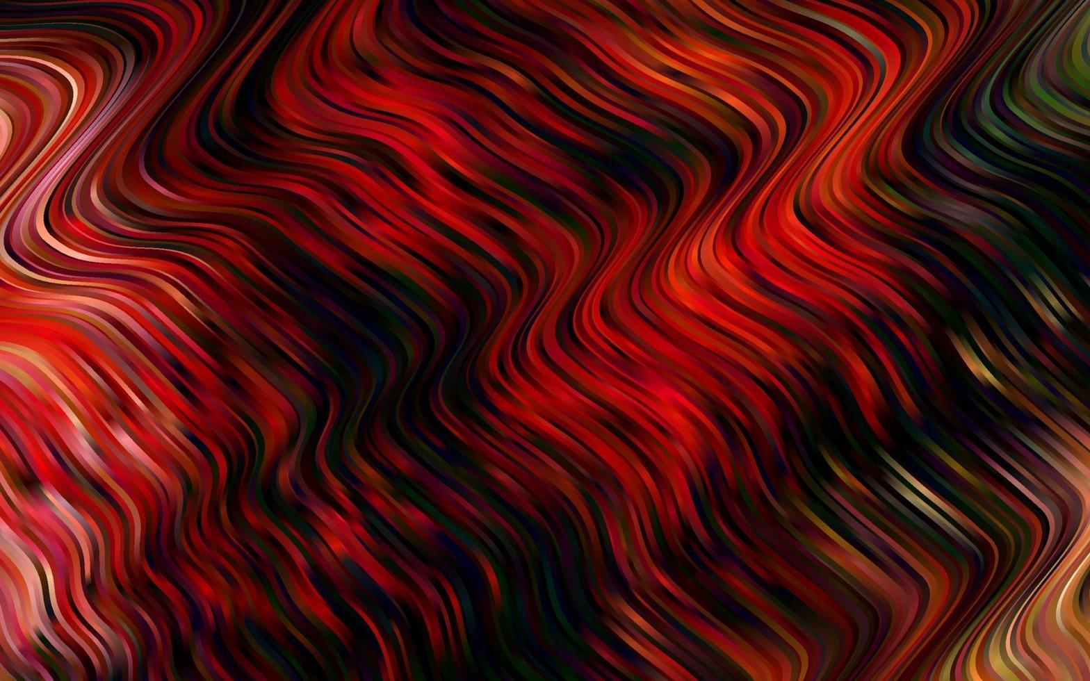 Light Red, Yellow vector background with abstract lines.