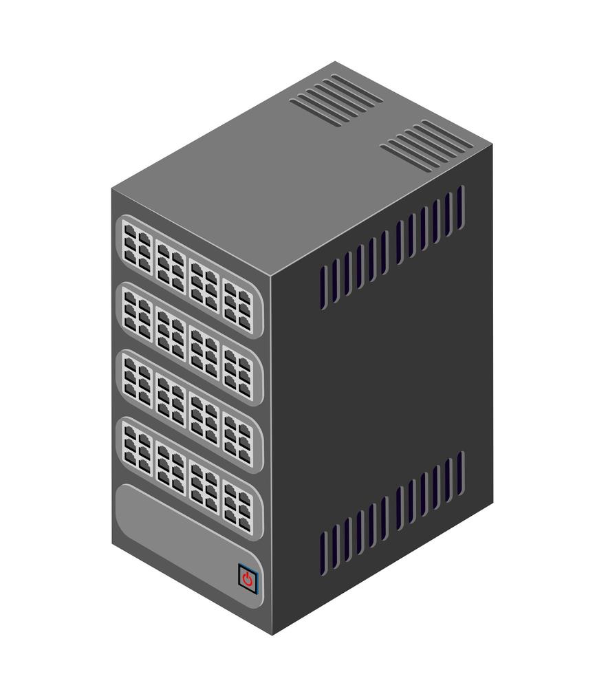 Single server network technology of connection data center vector