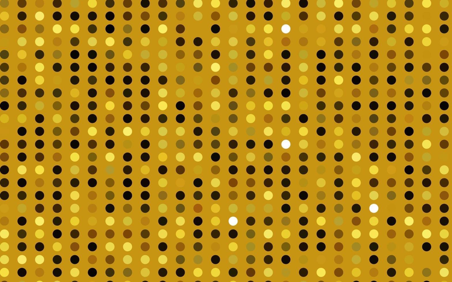 textura de vector amarillo claro, naranja con discos.