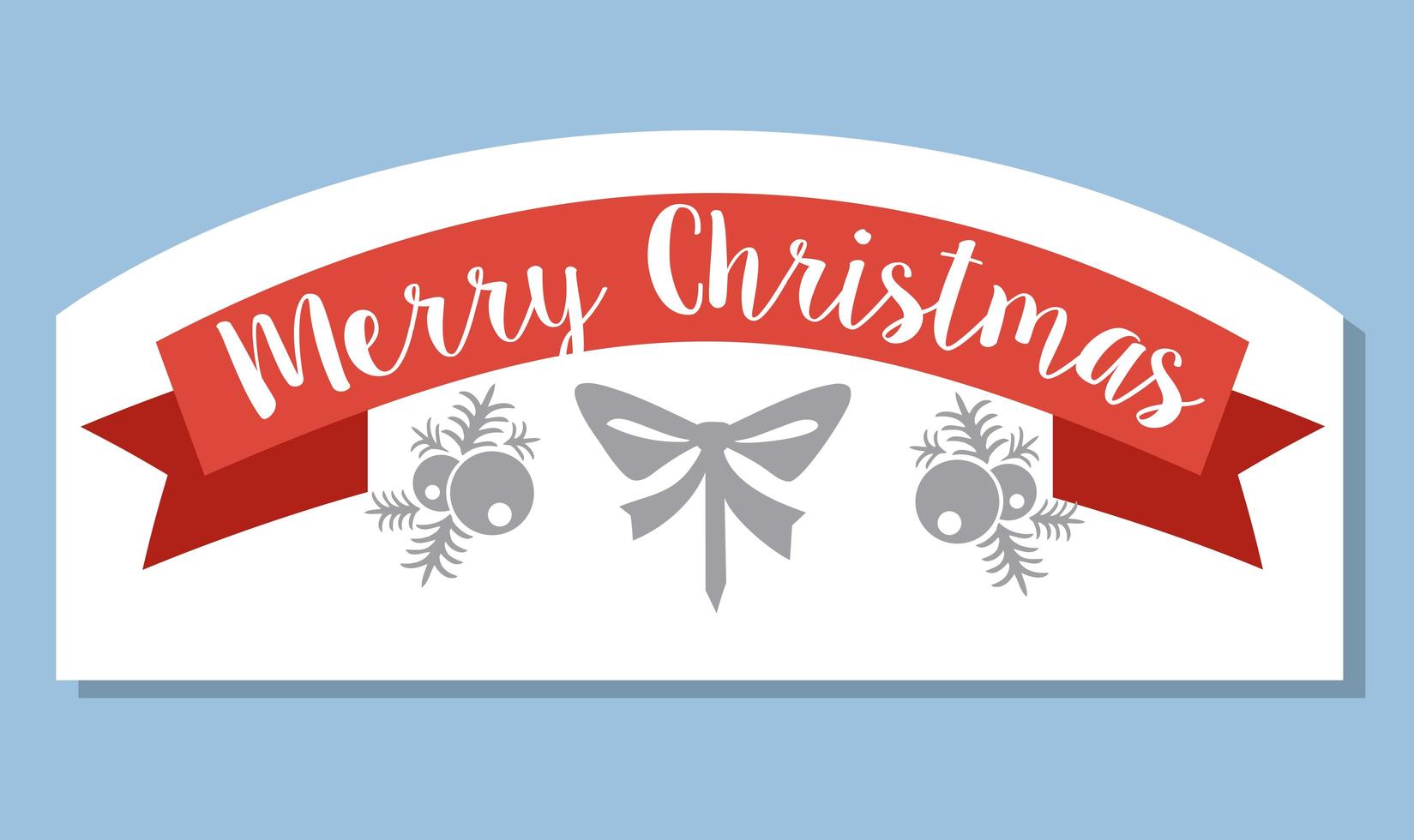 Christmas celebratory banner for design vector