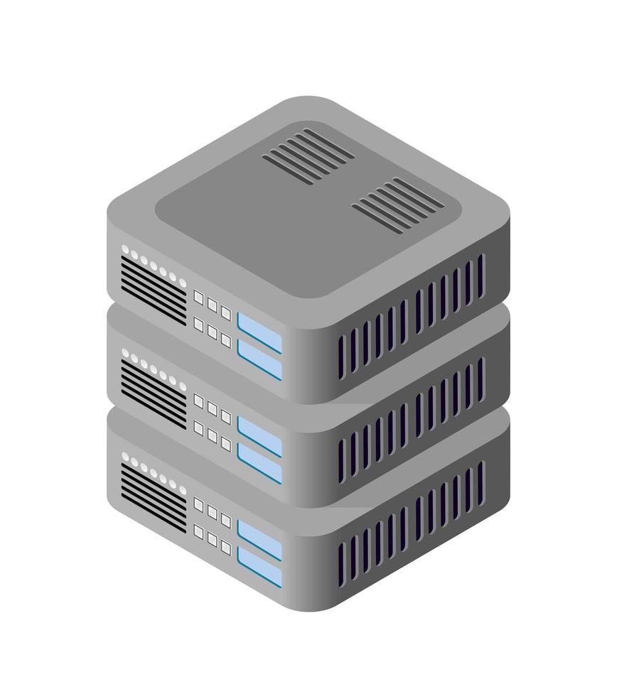 Single server network technology of connection data center vector