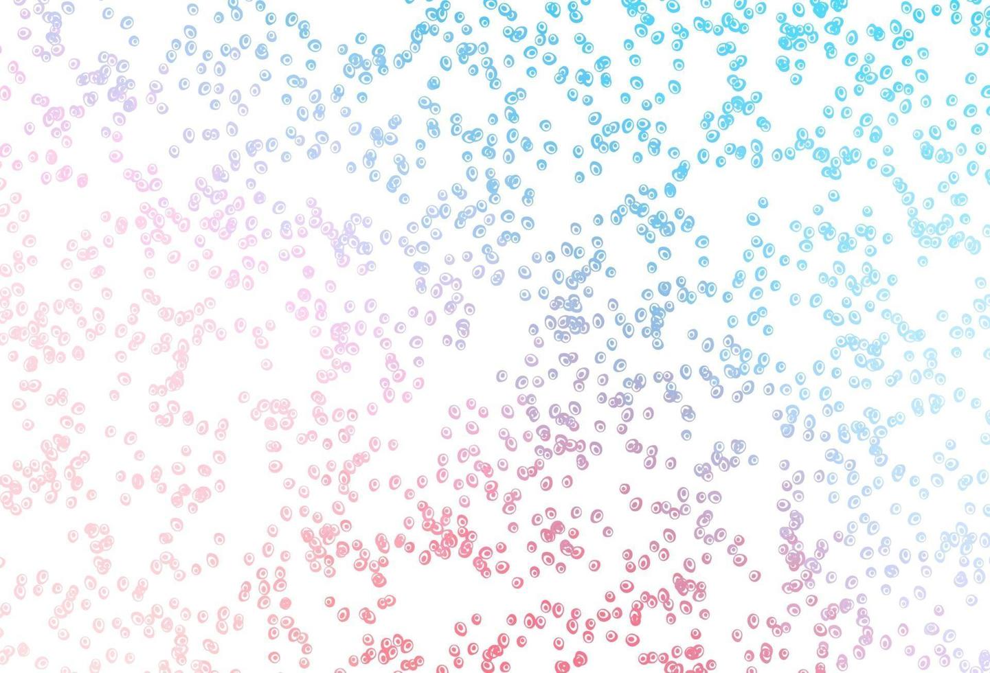 Light Blue, Red vector background with bubbles.