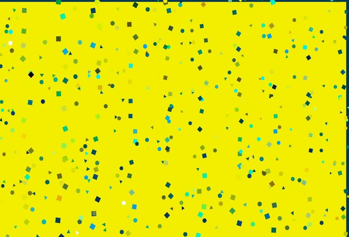 Light Blue, Yellow vector pattern in polygonal style with circles.