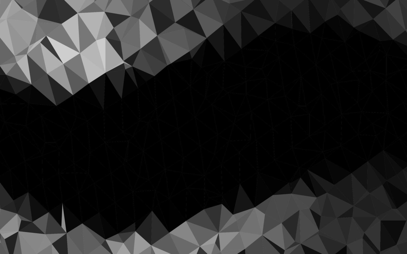 Dark Silver, Gray vector abstract polygonal cover.