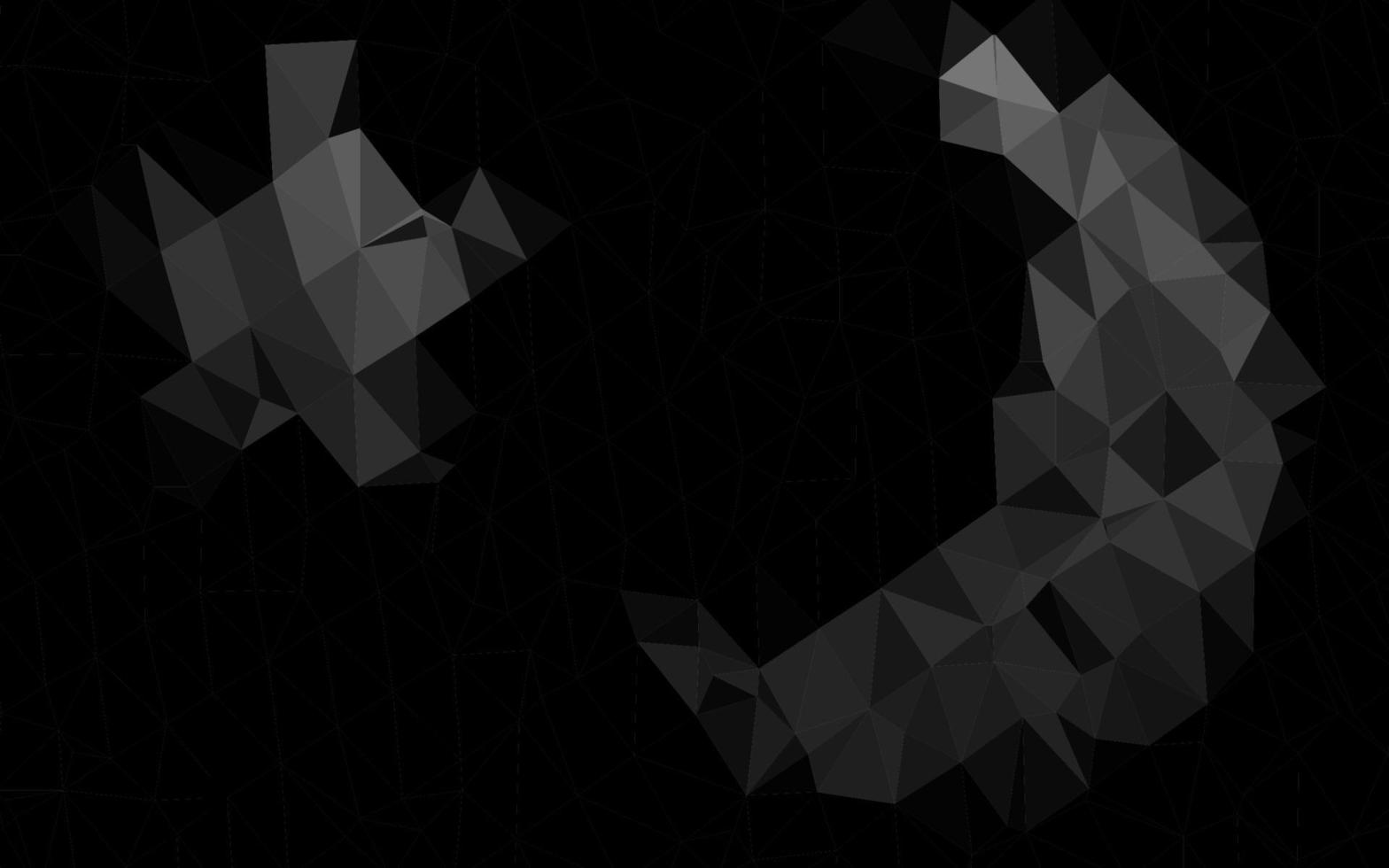 Dark Silver, Gray vector abstract mosaic backdrop.