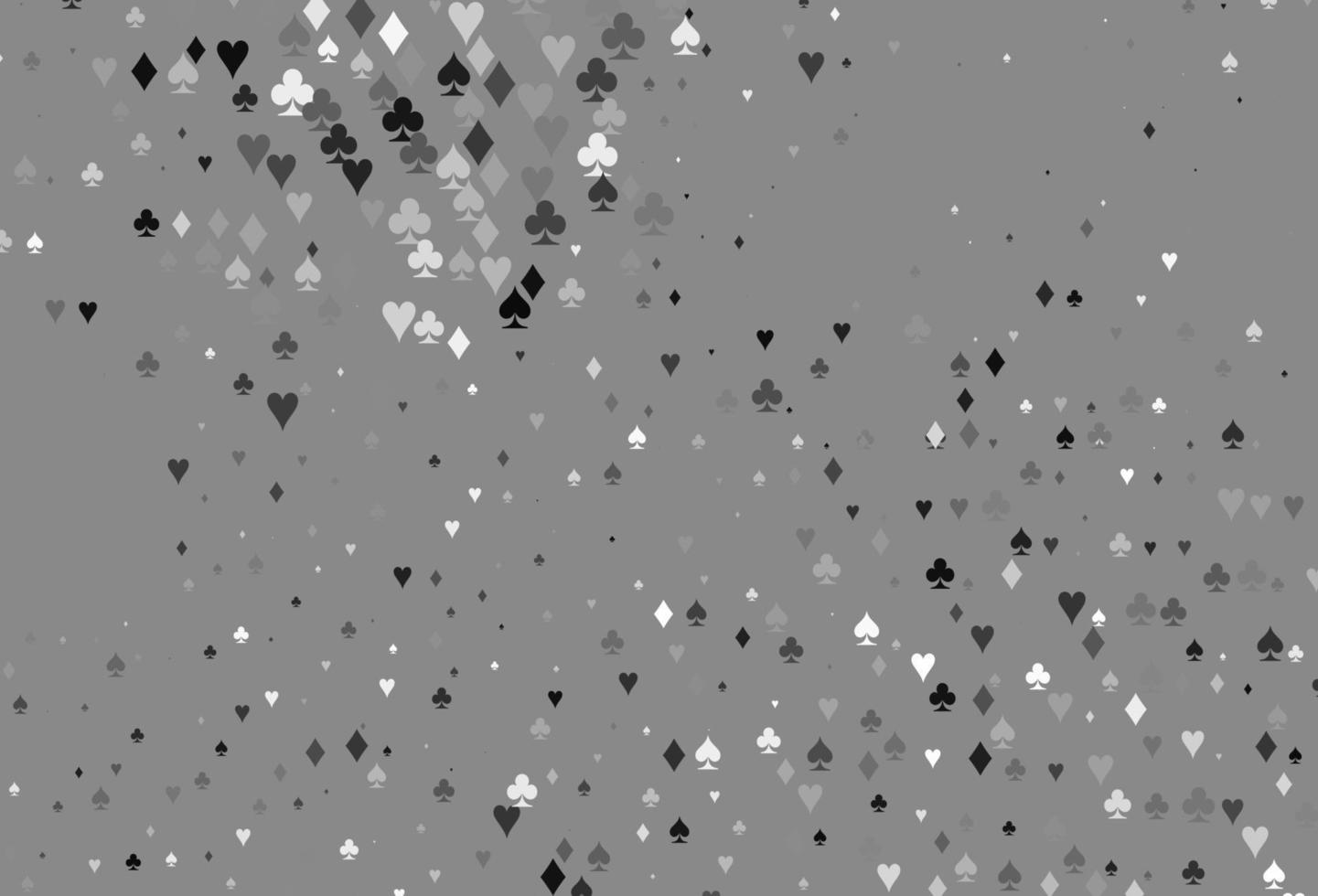 Light Silver, Gray vector texture with playing cards.