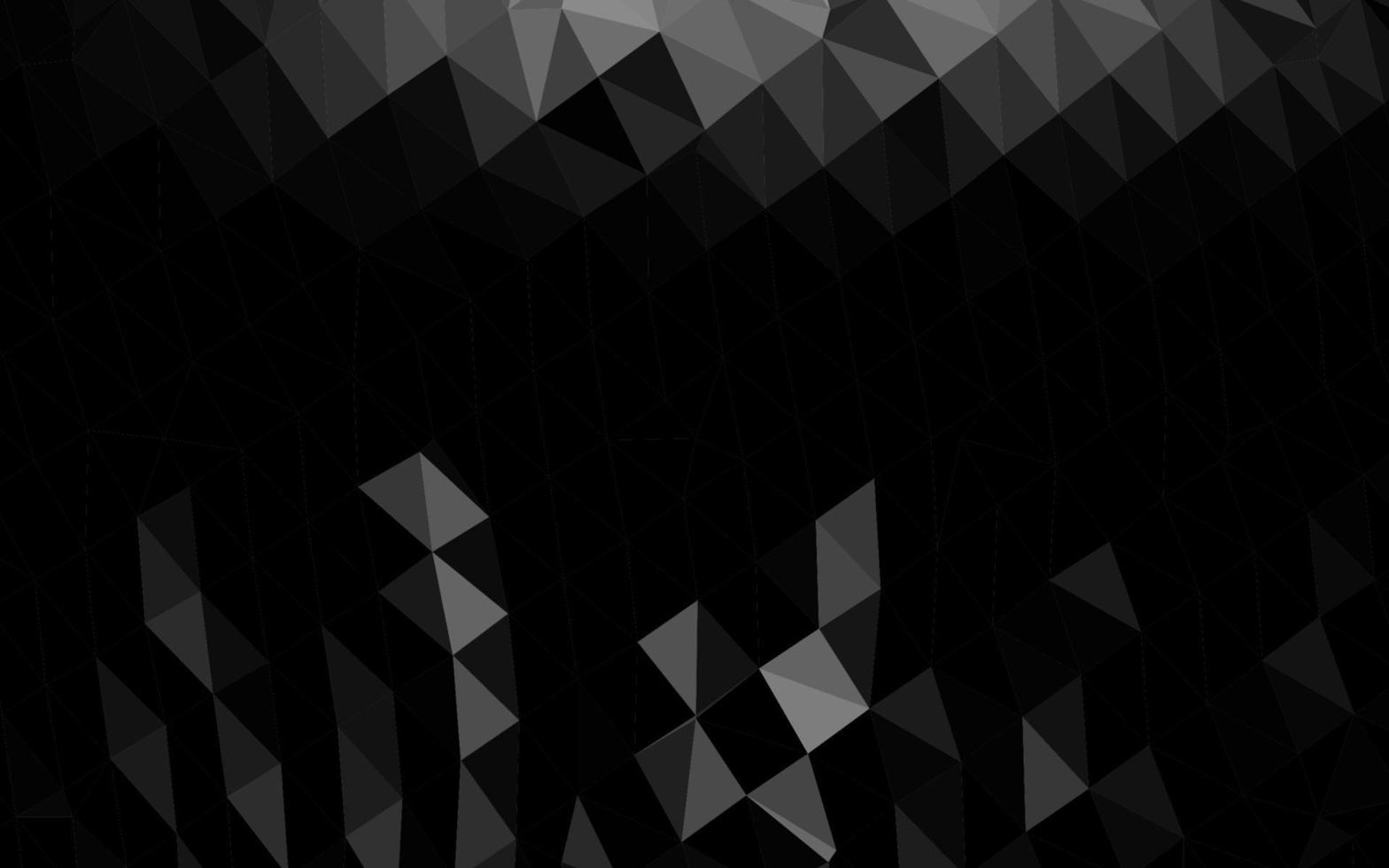 diseño abstracto de polígono vectorial gris plateado oscuro. vector