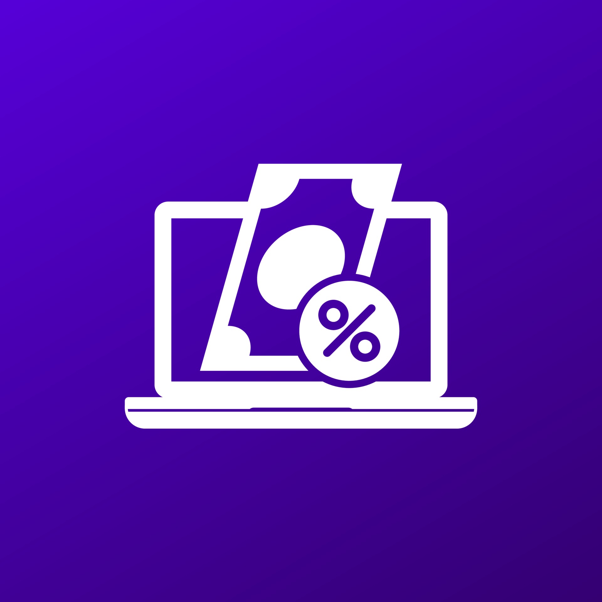 online loan icon, internet banking vector 3184117 Vector Art at Vecteezy
