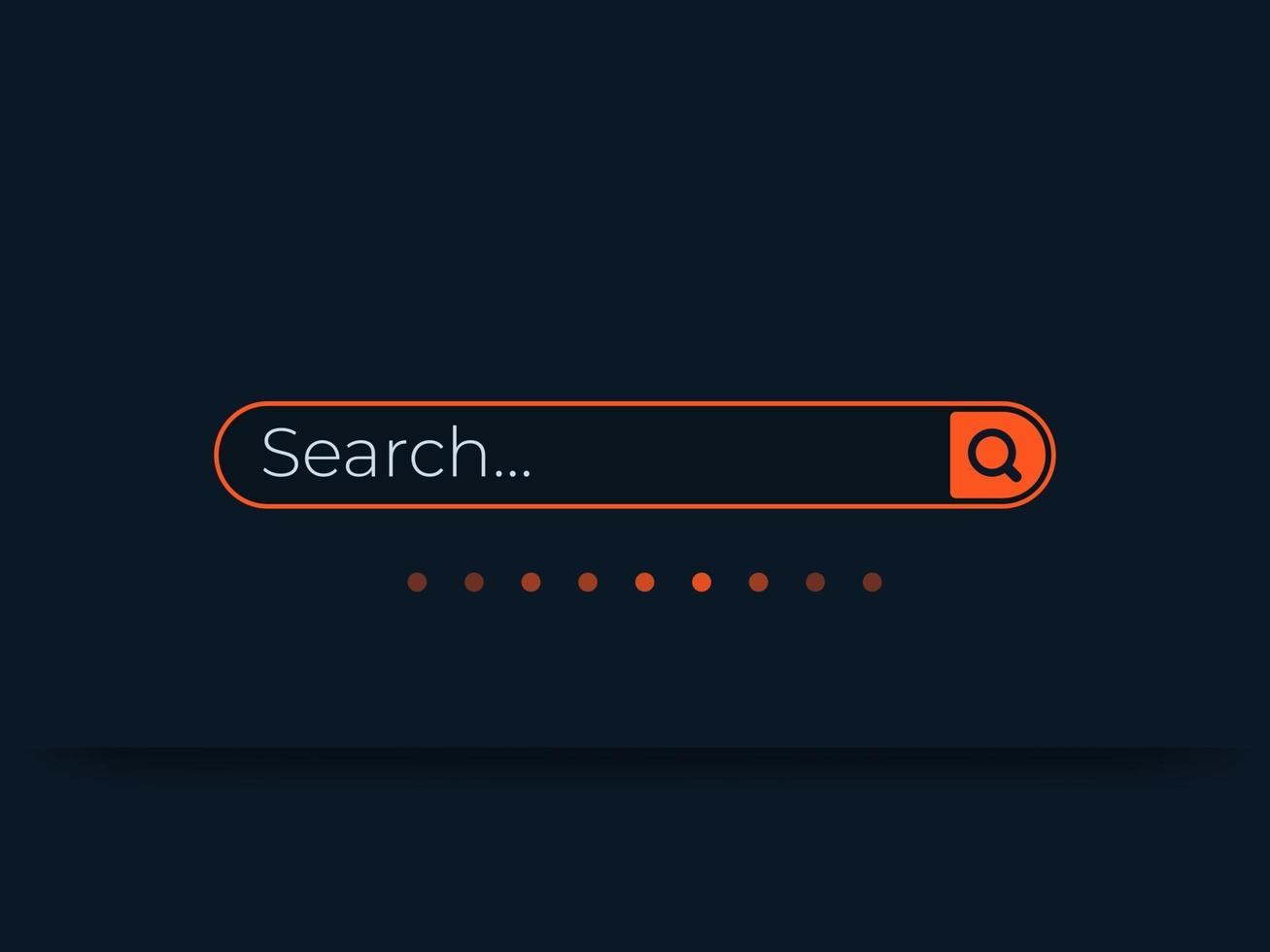 Search bar vector template for ui, minimalistic design