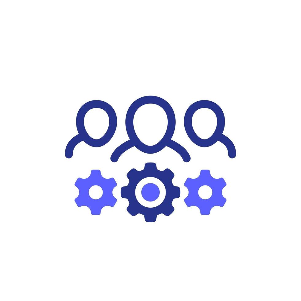 business committee icon on white vector