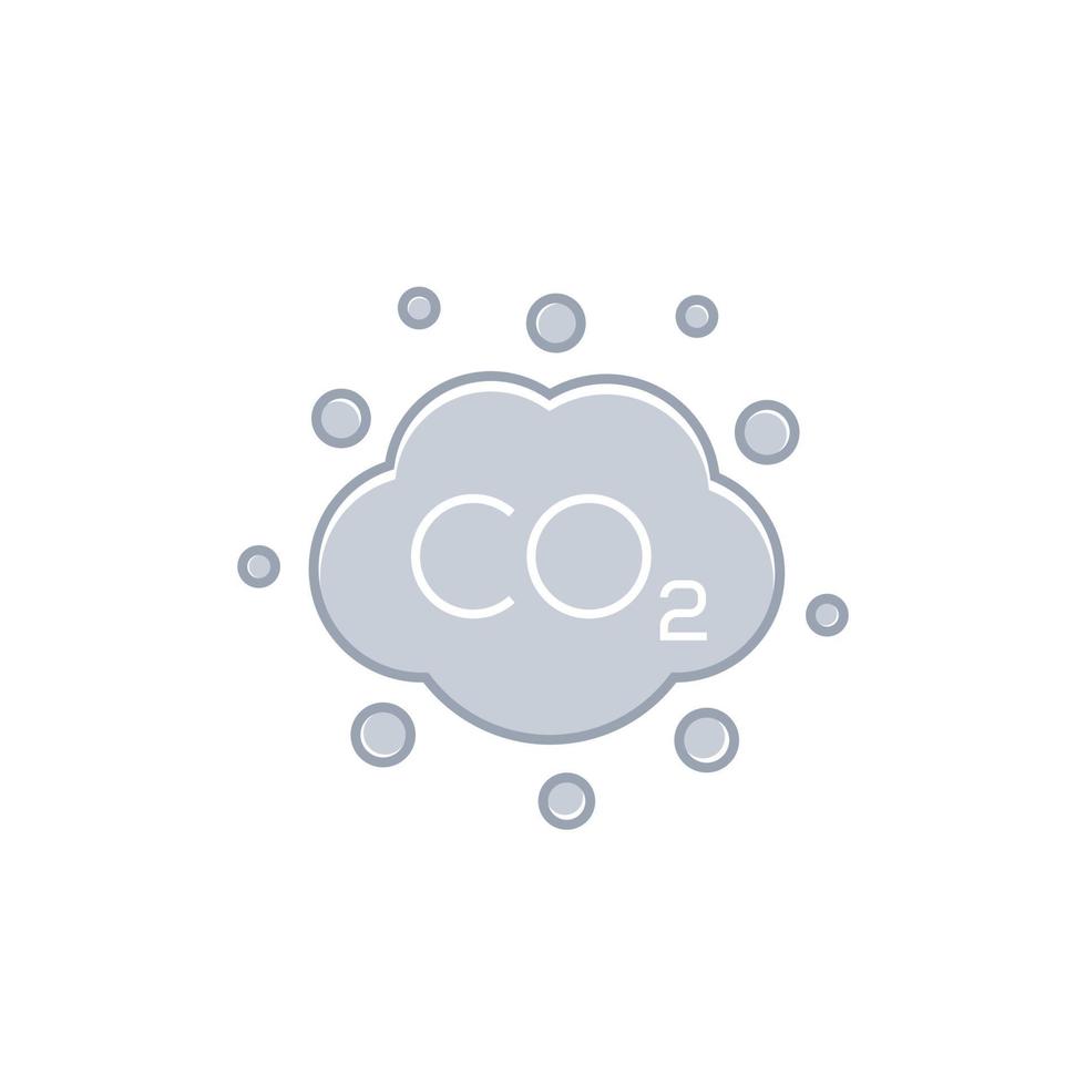 co2 emissions icon vector